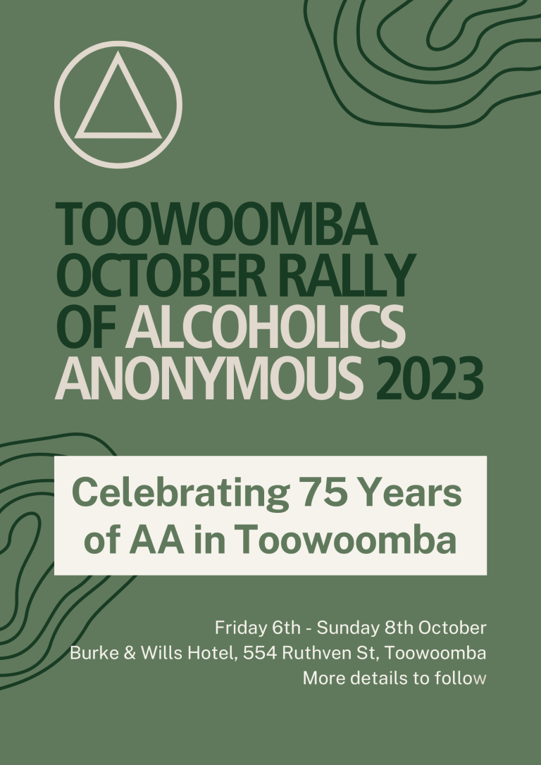 Toowoomba October Rally of AA - 2023 @ Burke and Wills Hotel | Toowoomba City | Queensland | Australia