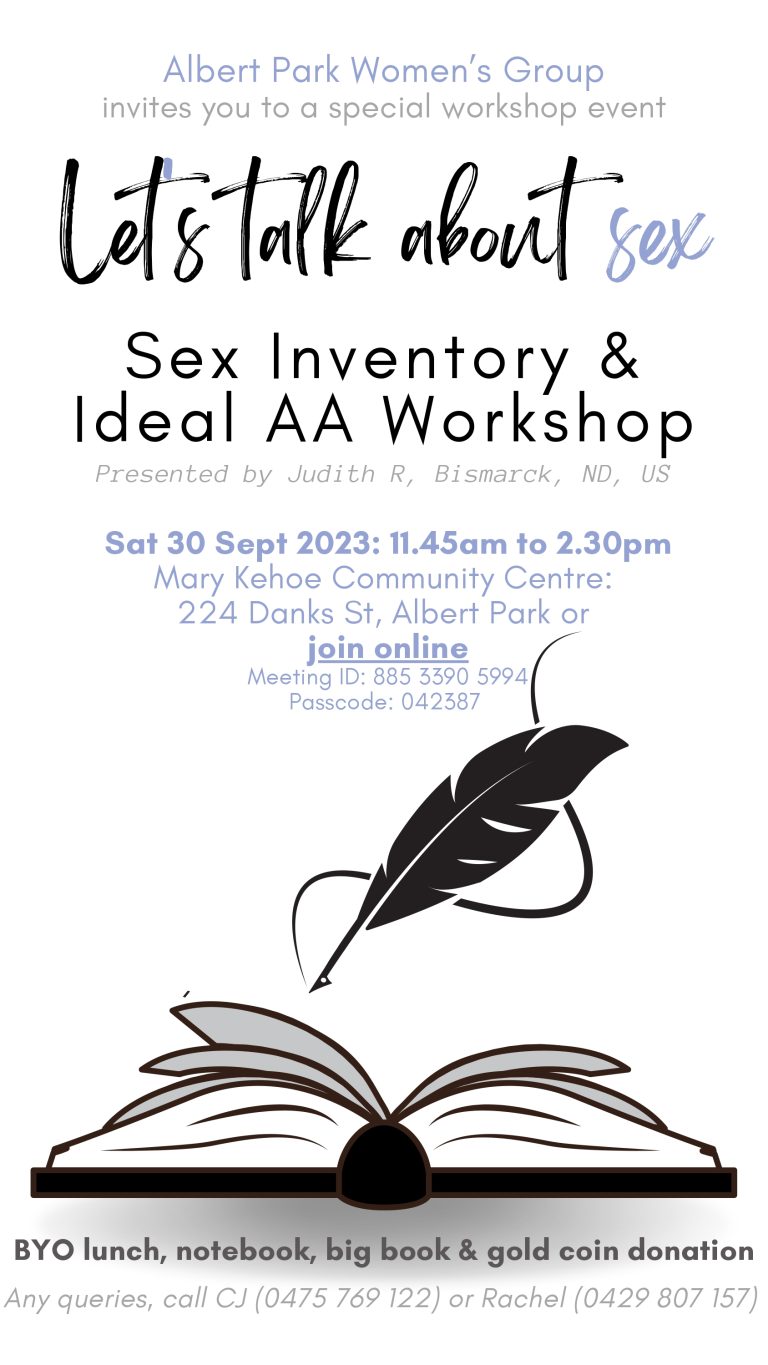 Albert Park Womens Group - Let's talk about Sex - Live and Online @ Mary Kehoe Community Centre (Plus Zoom) | Albert Park | Victoria | Australia